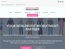 Tablet Screenshot of easywebnfp.com